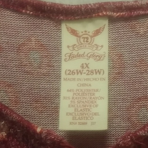 Faded Glory Womens Blouse (NWOT) l Ladies Shirt - Picture 5 of 5